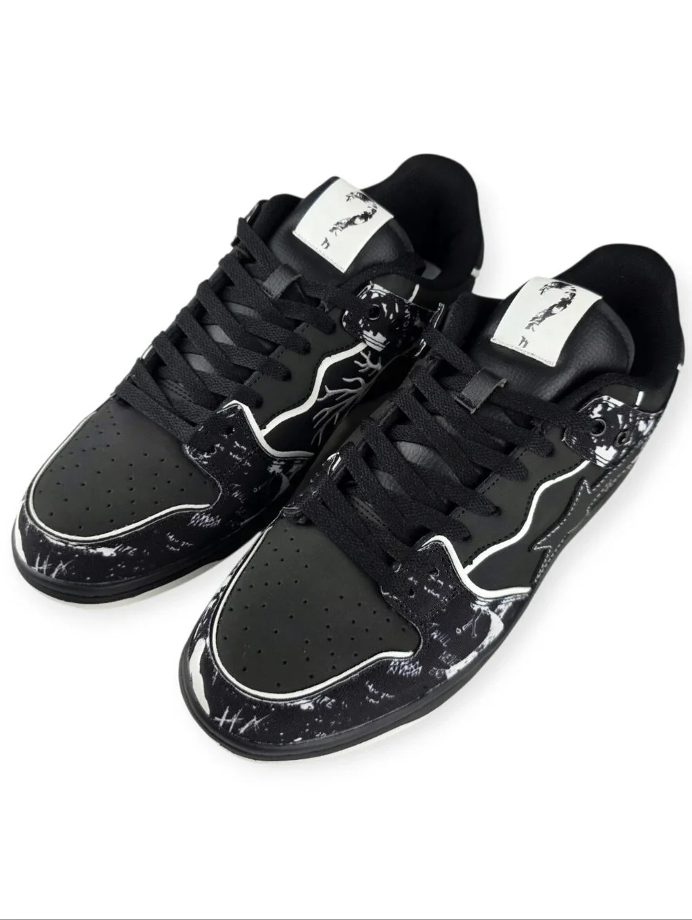 Bape Bapesta XXXTentacion Customs Men's Size 12 Black/White ? Skate Shoe